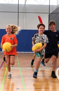 Kids try different sports