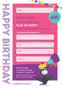Play Up Party Invitation.