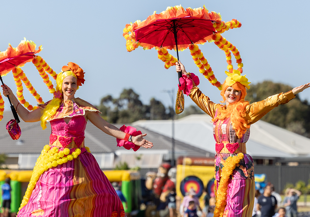 Mosaic Festival Stiltwalkers