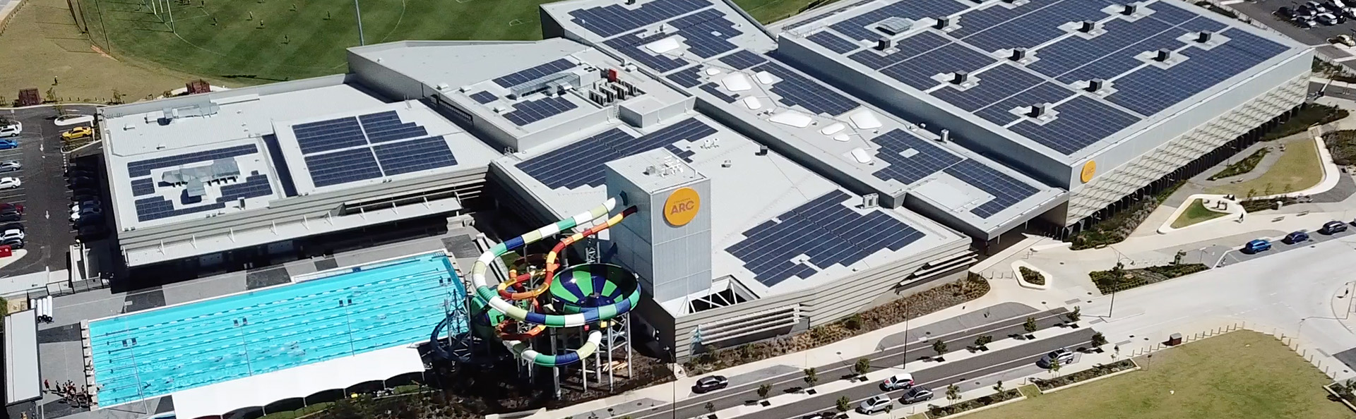 Birds eye view of Cockburn ARC facility